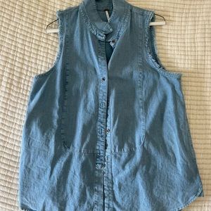 Free People Denim Tank
